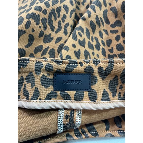 Mother 'The Side Splitter' Brown Denim Mini Skirt Size 28 - Picture 4 of 5